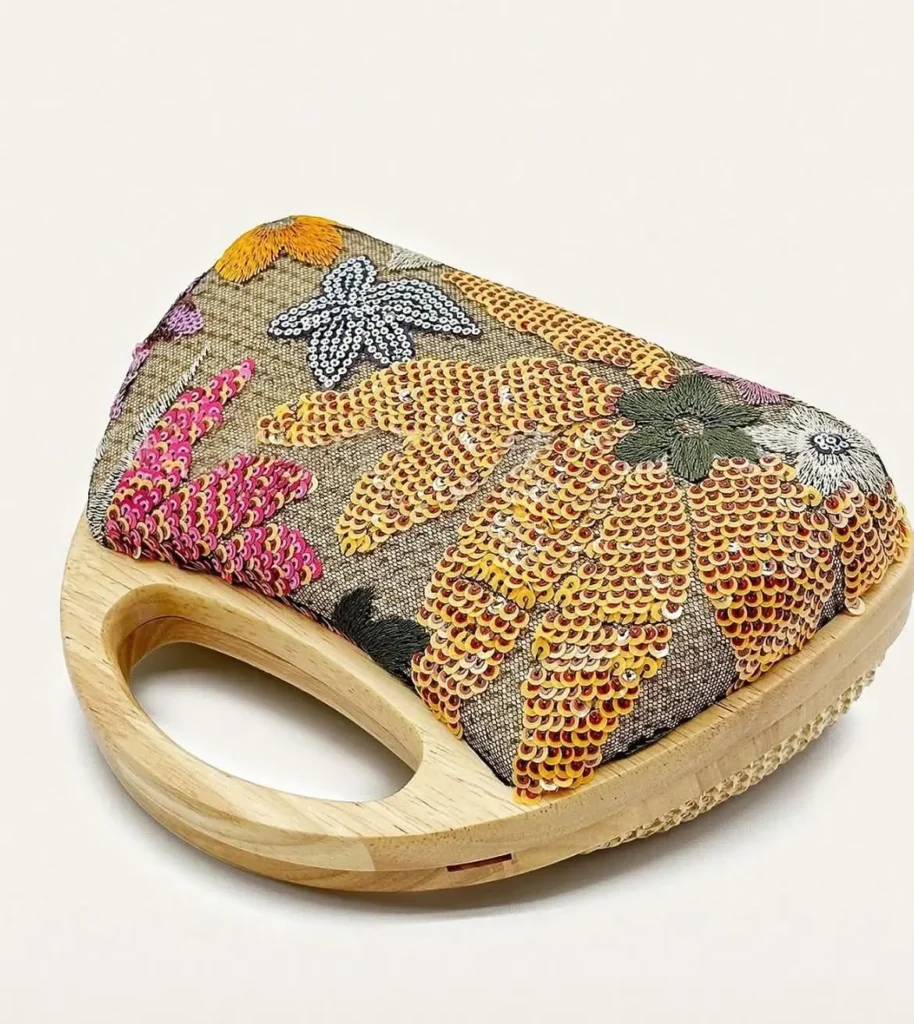 Hand Clutch Bags for Women Sequins Evening Purse for Wedding Party with Chains