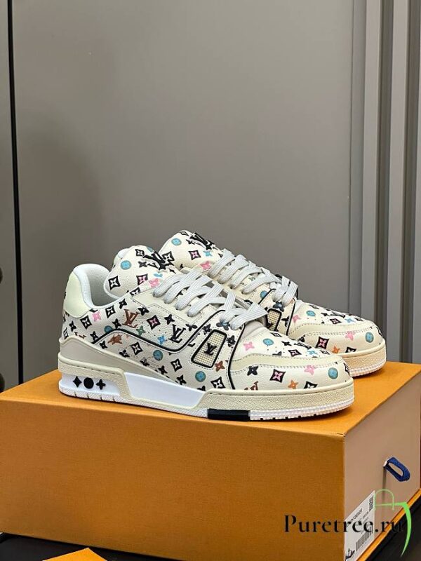 Louis Vuitton Multicolor Monogram Trainer - Image 3