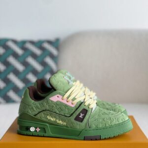 Louis Vuitton Green Monogram Trainer – Available Now at Tajstorz Dubai