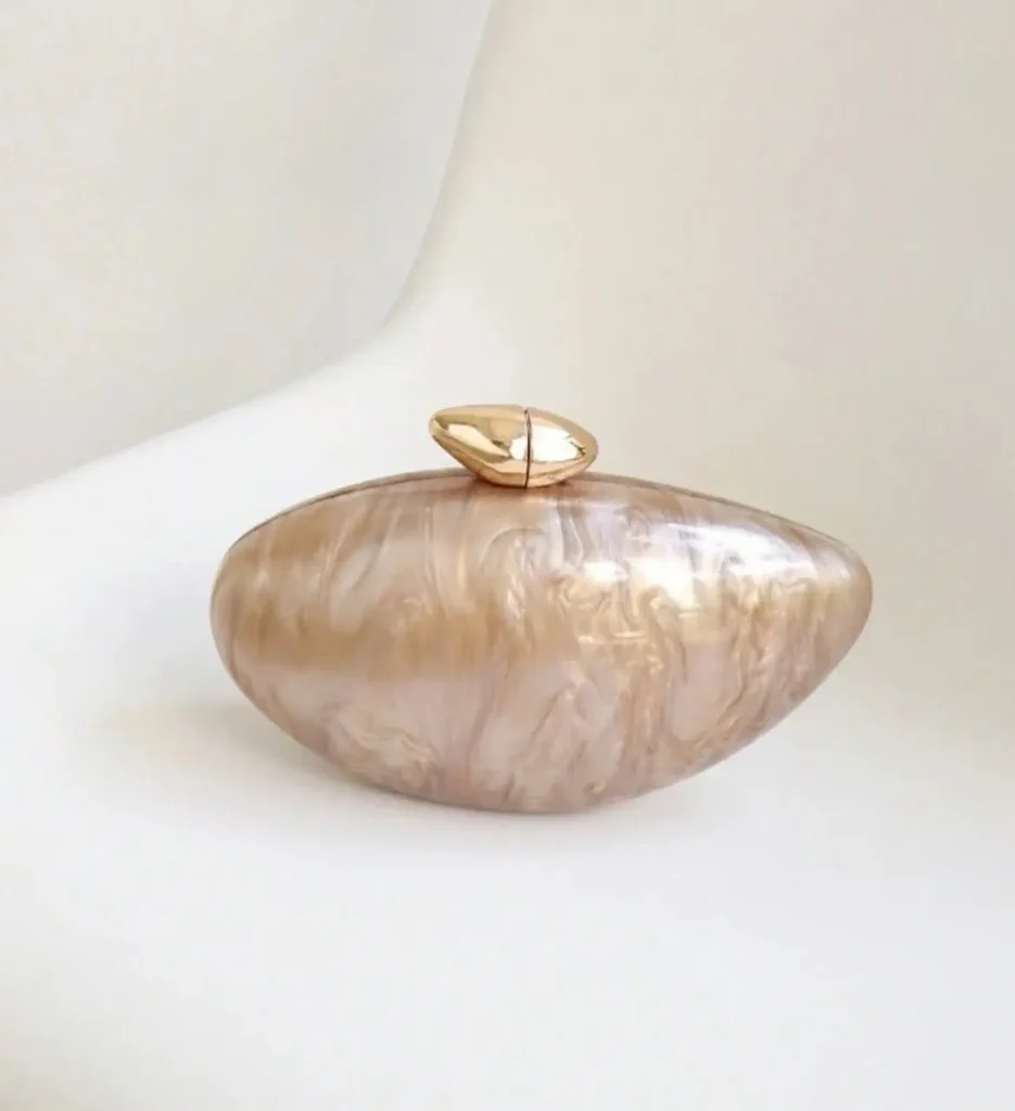 Zariya Acrylic Clutch Bag