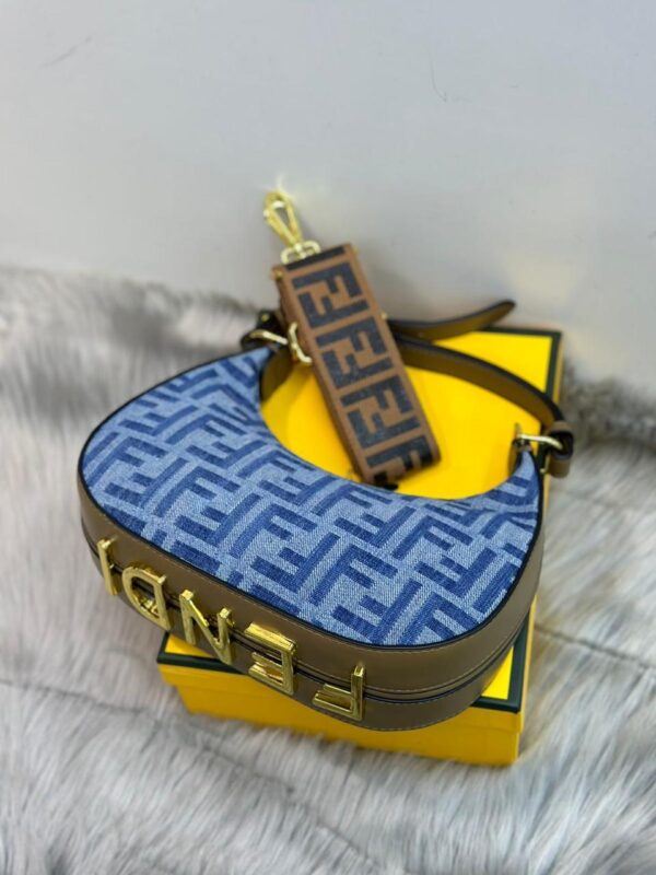 Fendi Denim Baguette Shoulder Bag in Dubai