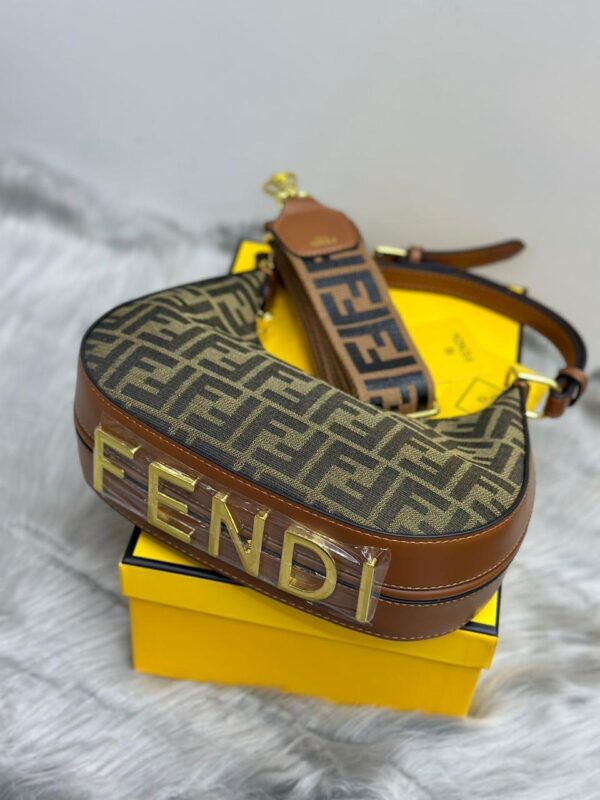 Fendi Denim Baguette Shoulder Bag in Dubai