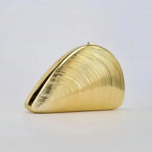 Gold Shell Clutch Bag in Dubai