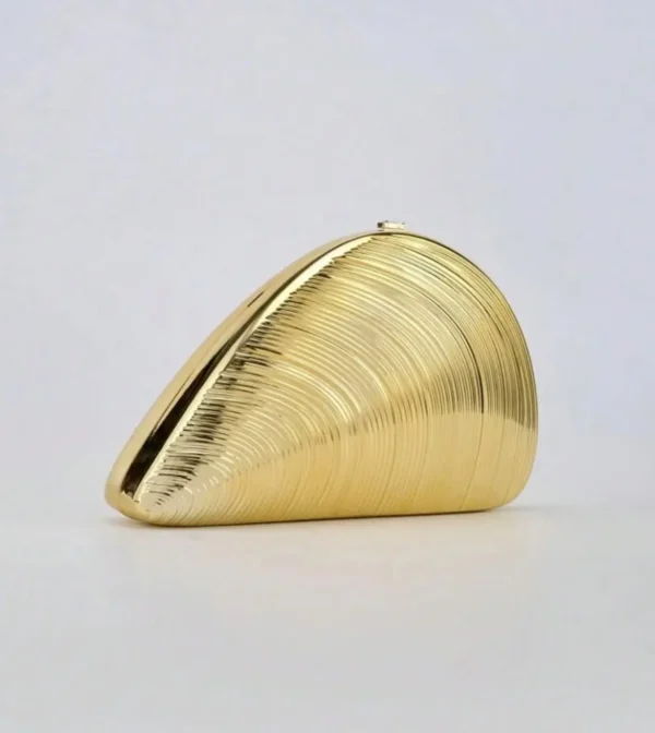 Gold Shell Clutch Bag in Dubai