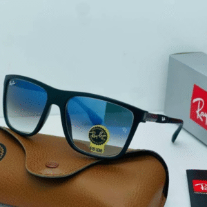 Ray-Ban Matte Black Wayfarer Blue Gradient Sunglasses in Dubai