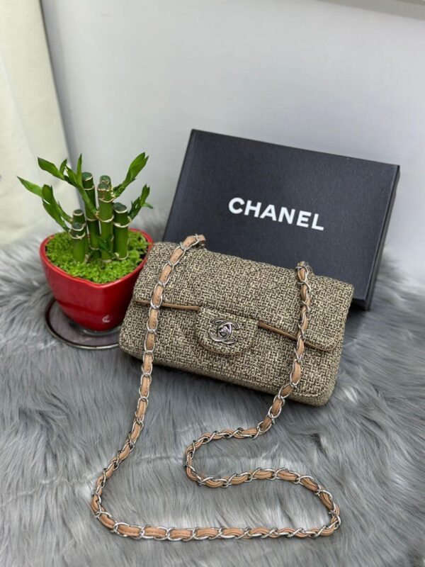 Chanel 17C Ivory Caviar Rectangle Mini Bag - Image 3