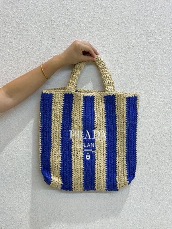Large Prada Raffia Tote Bag in Dubai - Image 6