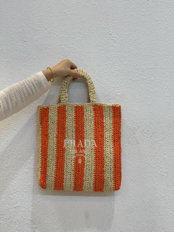 Large Prada Raffia Tote Bag in Dubai