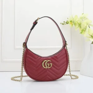 Maroon Quilted Shoulder Bag in Dubai