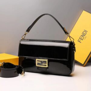 Vintage Fendi Patent Baguette Bag