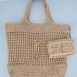 YSL Raffia Tote Bag with Pouch in Dubai