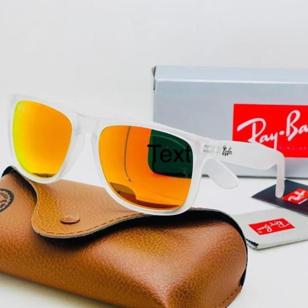 Ray-Ban Frosted White Mirrored Sunglasses in Dubai
