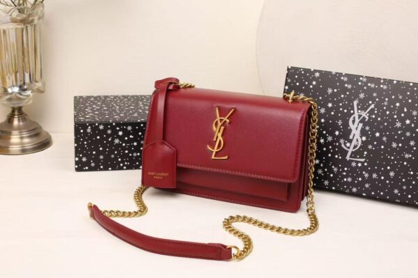 YSL Calf Leather Small Monogram Crossbody Bag in Dubai - Image 2