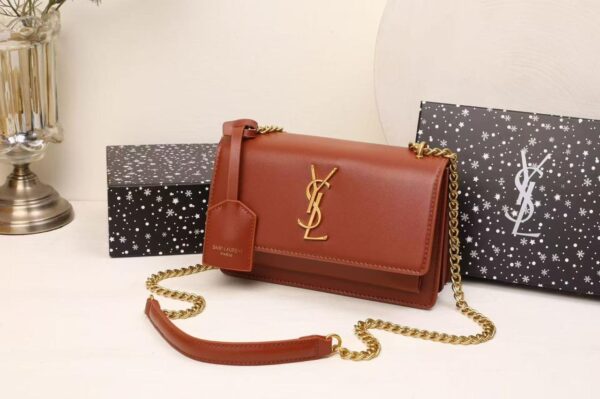 YSL Calf Leather Small Monogram Crossbody Bag in Dubai - Image 5