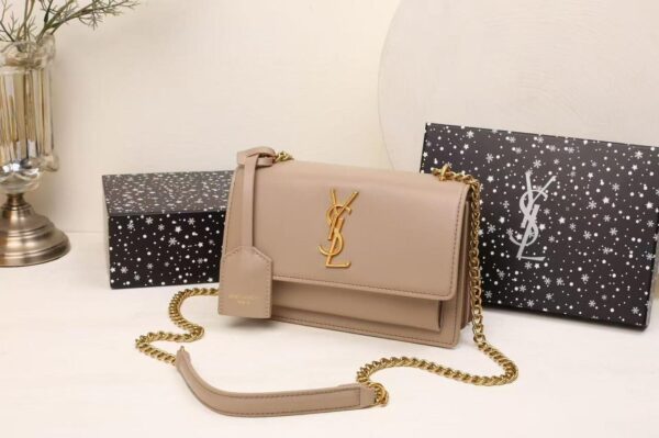 YSL Calf Leather Small Monogram Crossbody Bag in Dubai